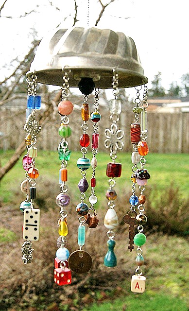 DIY jello mold wind chime