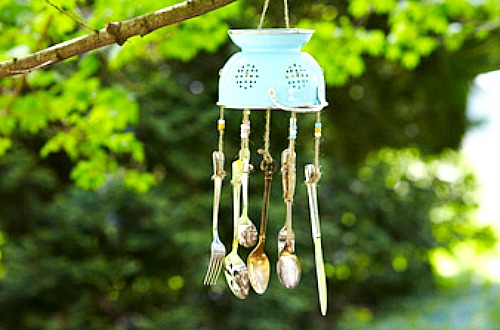 DIY silverware wind chime