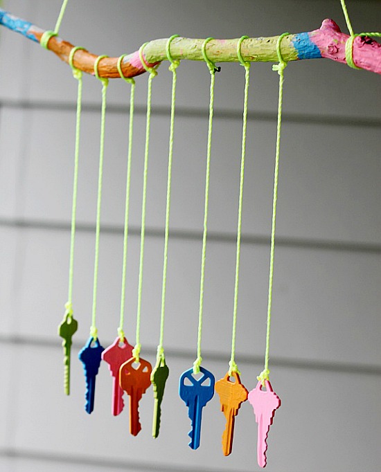 DIY key wind chime