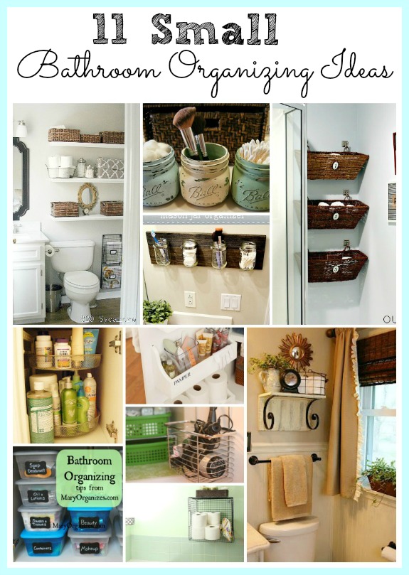 Organizing Bathroom Ideas See how you can maximize your bathroom storage with these 11 small bathroom organizing ideas.