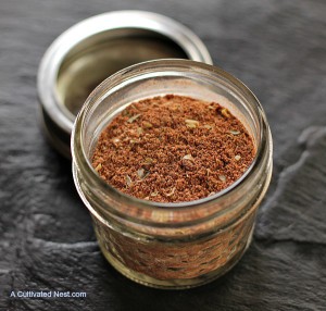 Homemade taco seasoning