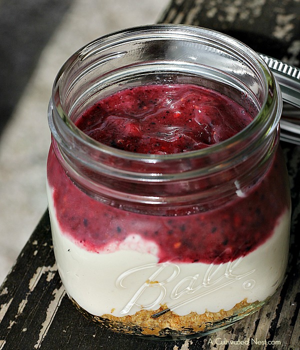 Mini Lemon Berry Cheesecake