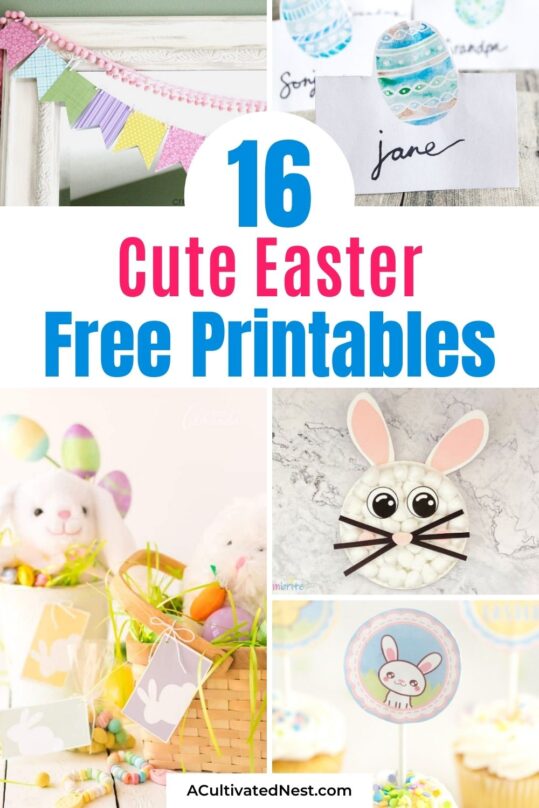 16 Cute Free Easter Printables A Cultivated Nest