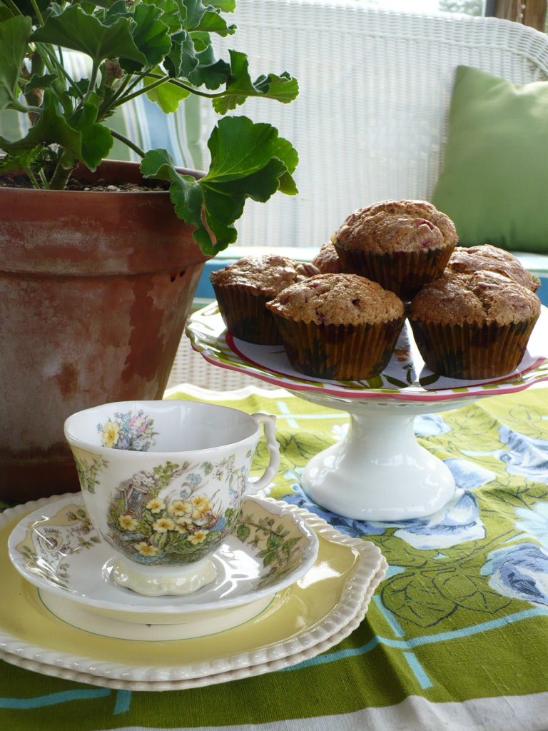 strawberry muffins and spring cup