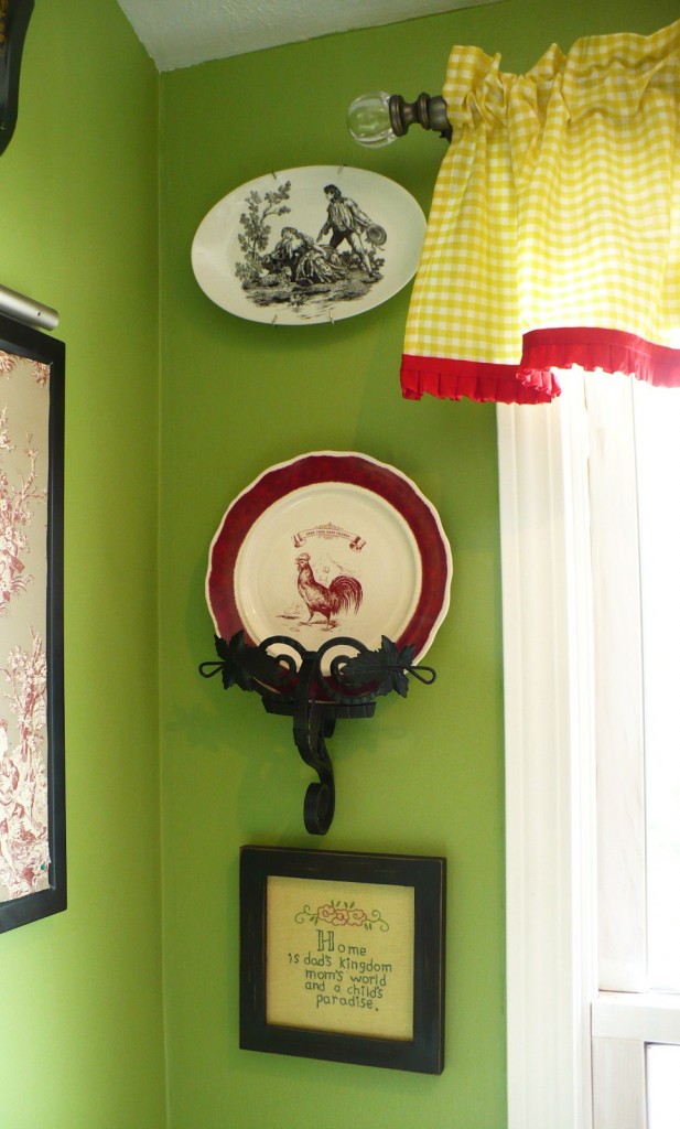 country living rooster plate