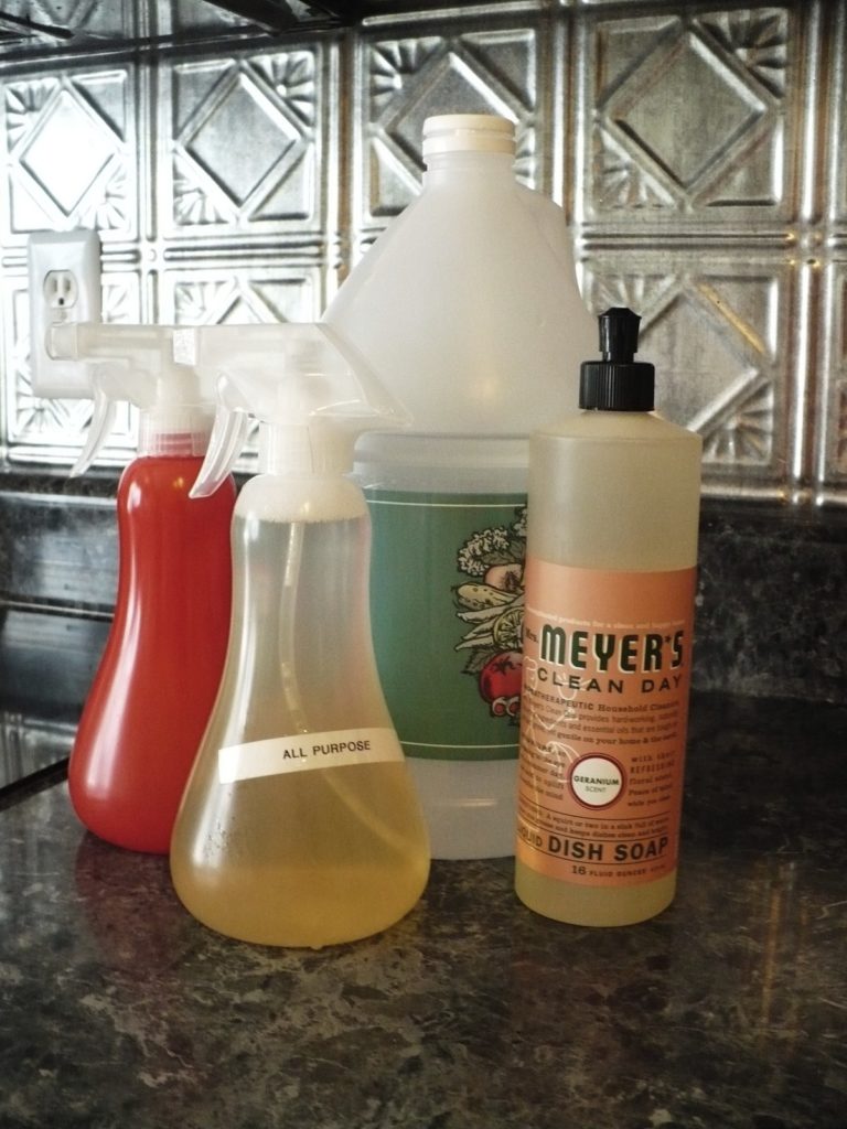 ingredients for basic homemade cleaner