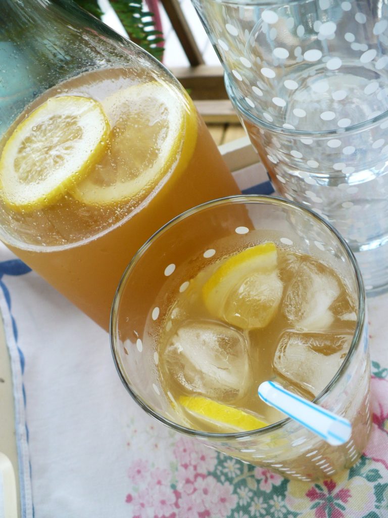 carafe and glass of haymaker's punch