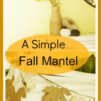 decorate a mantel for fall