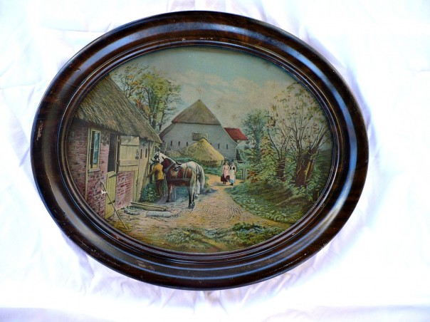 vintage English cottage print