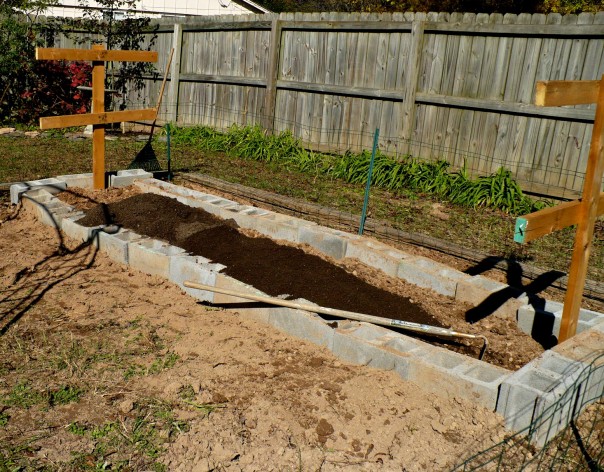 concrete block bed