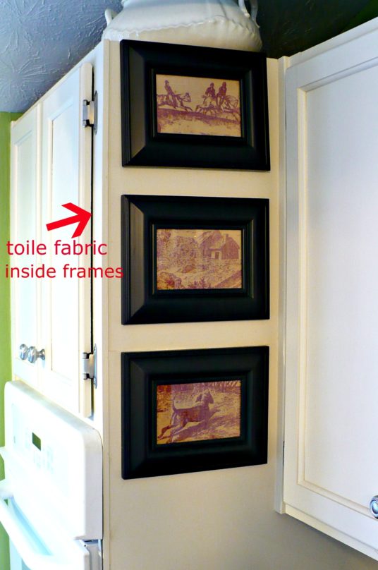 framed fabric as art