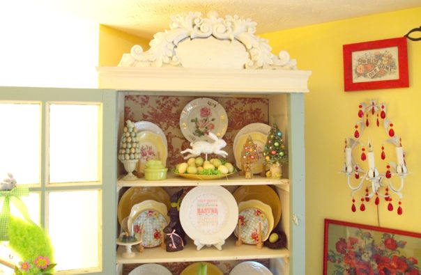 Easter China Cabinet - A Cultivated Nest