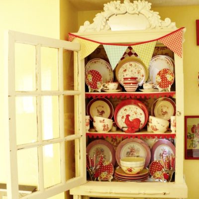 cottage style china cabinet