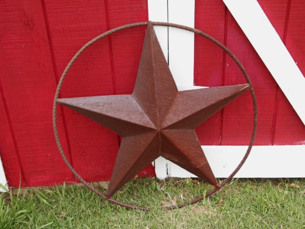 rusty barn star