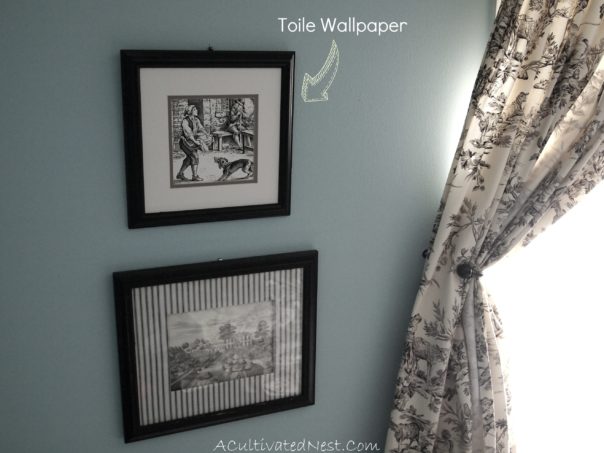 Framed Toile Wallpaper