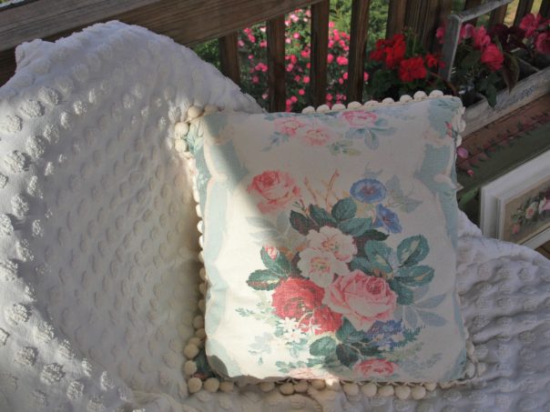 barkcloth pillow