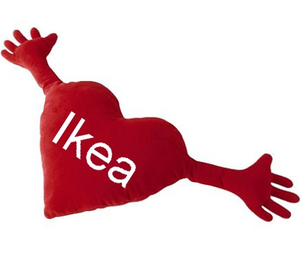 ikea heart cushion