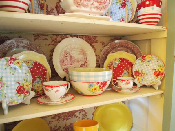 cottage china cabinet