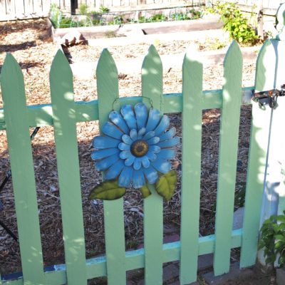 painted garden gate