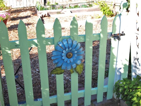 painted garden gate