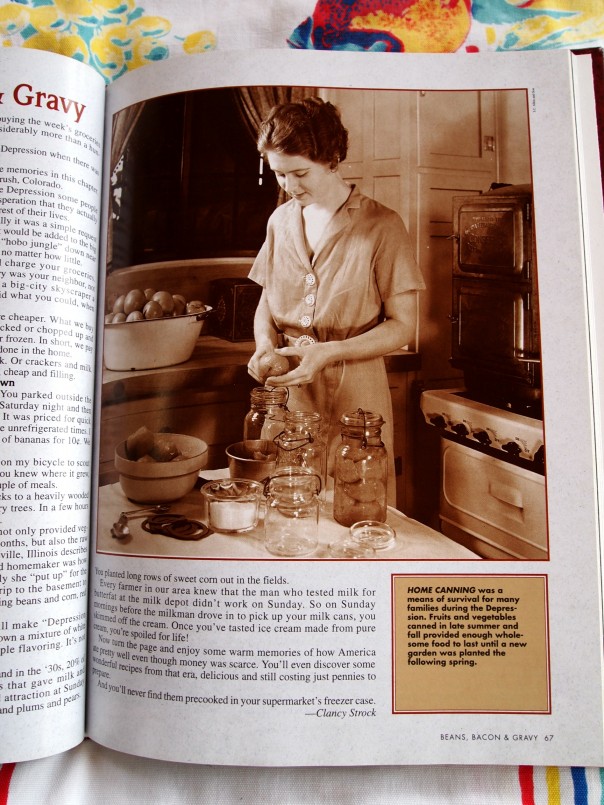 depression era woman canning