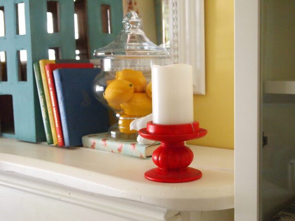 apothecary jar filled with lemons