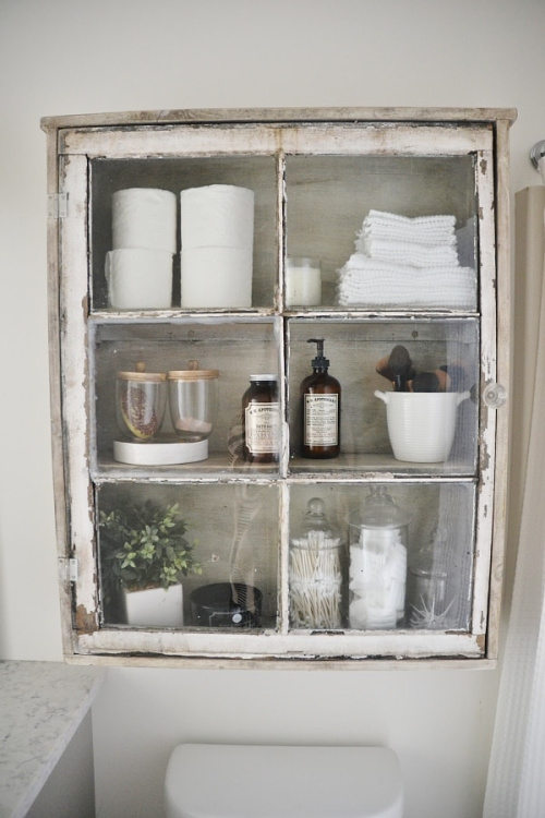 Using Old Windows- Lots of great ideas for ways you can use old windows in your home and garden. They add charm, style, and elegance to your space. #ACultivatedNest