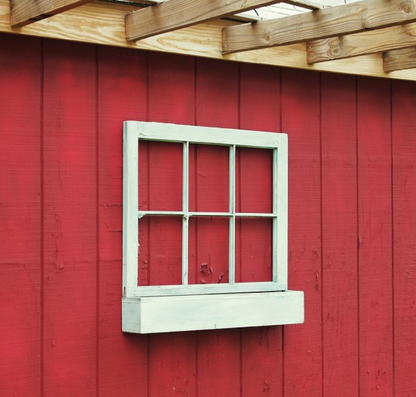 empty window box