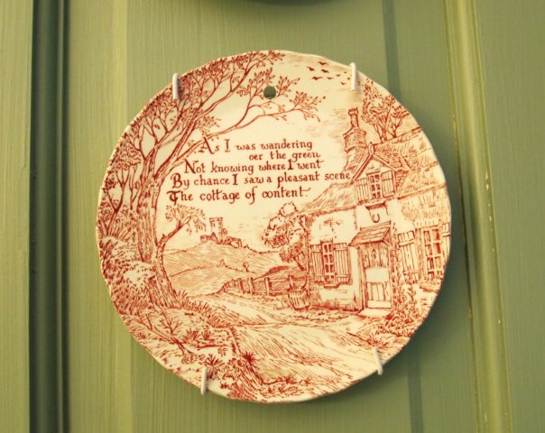 Cottage of Content Plate