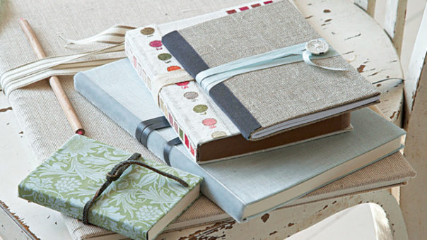 fabric covered notebooks