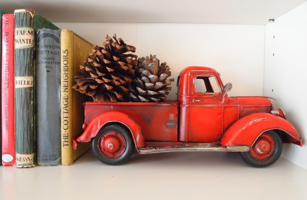 red toy farm truck