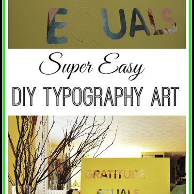 Easy DIY Typography Wall Art