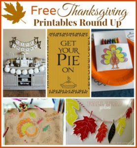 13 Free Thanksgiving Printables - Kids Crafts &amp; Home Decor
