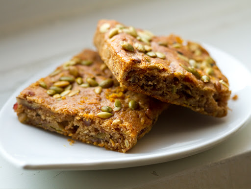 pumpkin banana orange bars