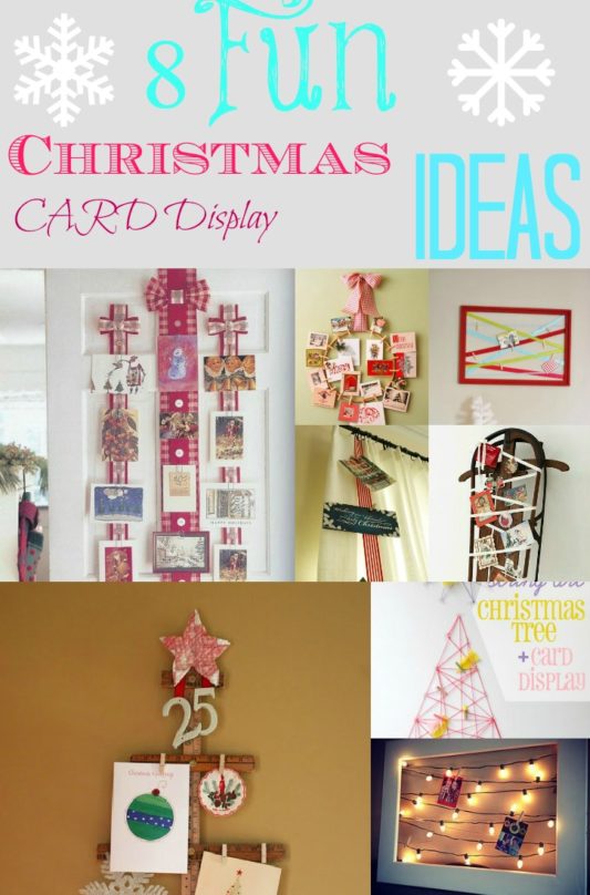 8 Creative Ways to Display Christmas Cards- Are you wondering how to display the Christmas cards you've received? Here are some great ideas for displaying your cards this year! | #ChristmasDIY #ChristmasCardDisplay #ChristmasCards #ChristmasDecor #ACultivatedNest