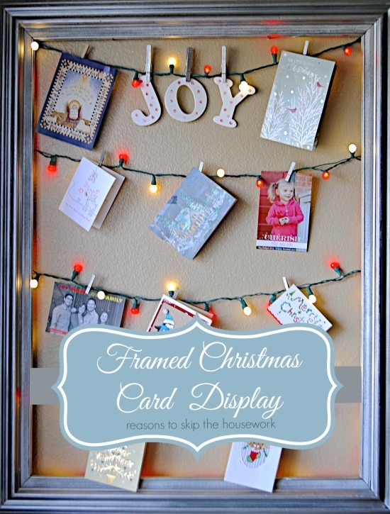 8 DIY Ways to Display Christmas Cards- Are you looking for ways to display that pile of Christmas Cards? Check out these cool Christmas card display holders! These are really great DIY Christmas projects that are suitable for people of all skill levels! | #Christmas #ChristmasCardDisplay #diy #ChristmasDecor #ACultivatedNest