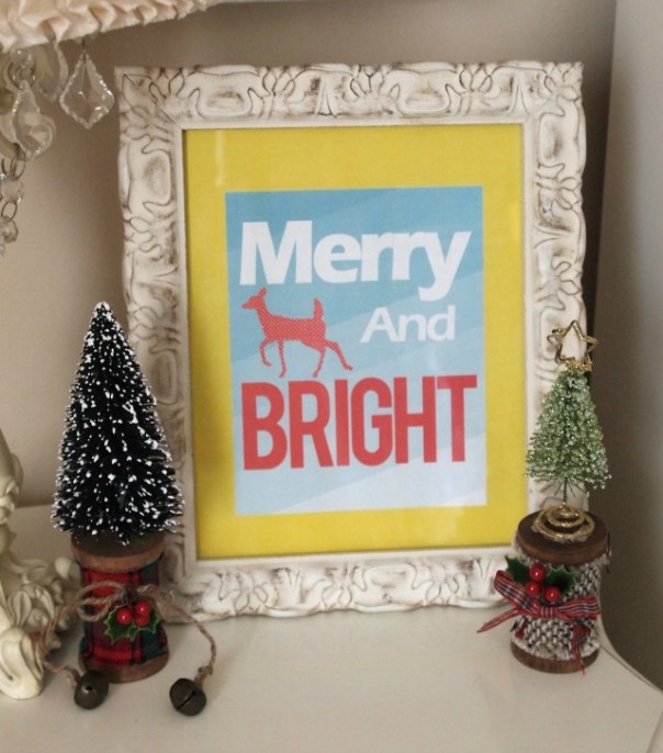Merry & Bright Christmas Printable