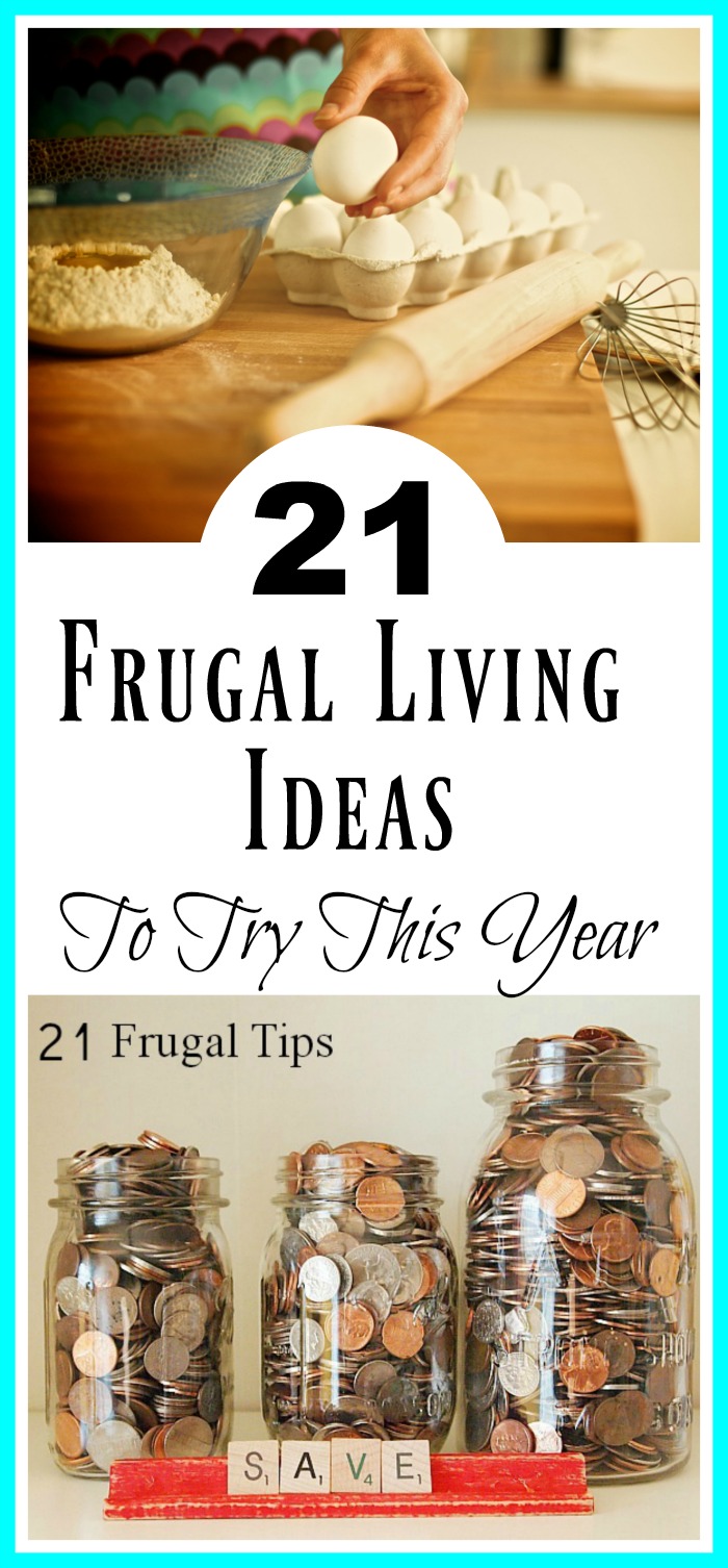 21 Frugal Living Tips To Try This Year - Lots of great ideas here that you may not of thought of ! 21 practical frugal ideas to try this year. | Living on a budget, monthly budget, debt free, personal finance, money saving tips