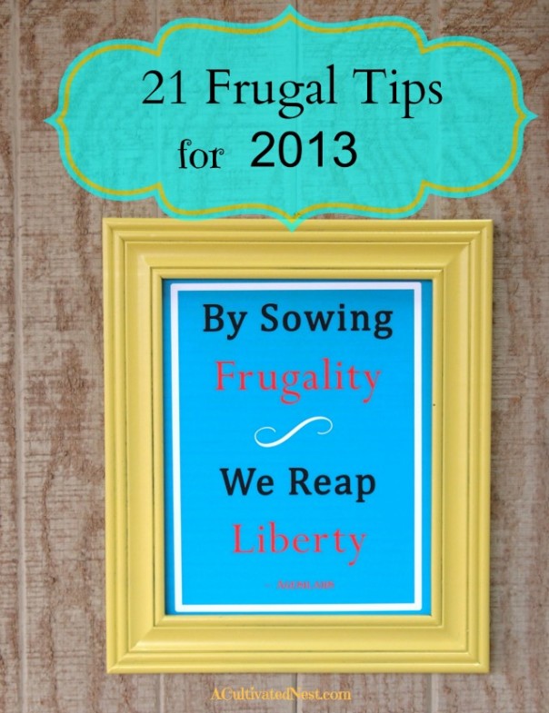 21 Frugal Tips 