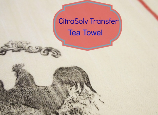 Easy Tea Towel Project For Your Kitchen - Image Transfer Technique