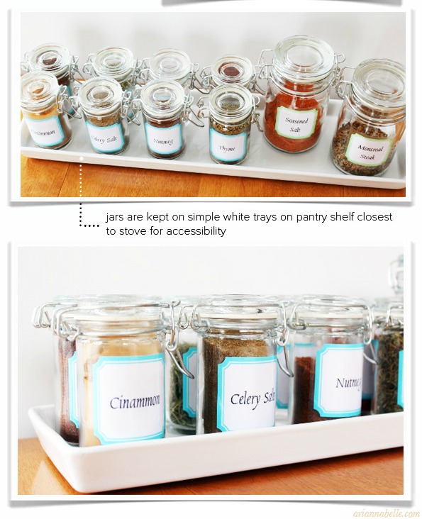 How to Organize a Spice Cabinet - Sarah Hearts