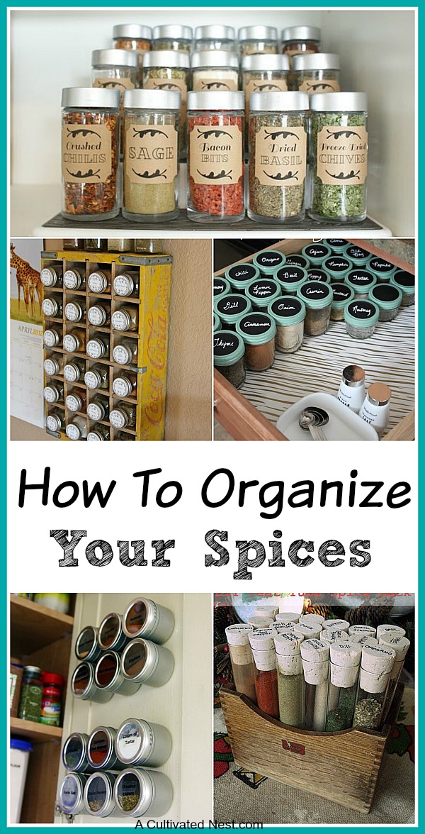 IHeart Organizing: DIY Spice Jar Labels