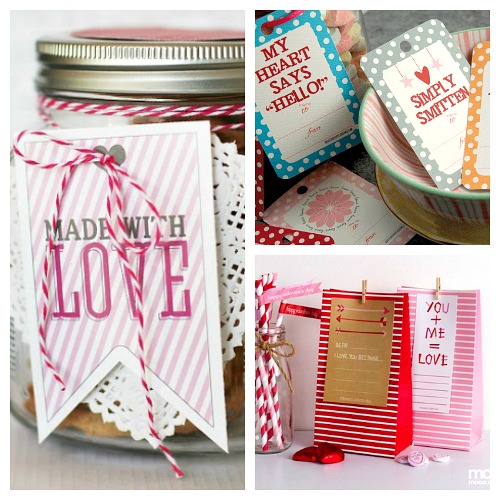 14 Free Valentine's Day Printables- You can easily make this Valentine's Day super special with the help of these free Valentine's Day printables! This great roundup includes printable gift tags, wall art, and more! | printable Valentine's tags, Valentine's Day labels, Valentine's printable, #Valentines #freePrintables #ValentinesDay #printableTags #ACultivatedNest