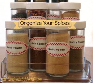 Kitchen Organization - How I Organized My Spice Cabinet - A Cultivated Nest