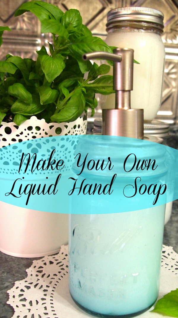 Did you know that making your own homemade hand soap is actually really easy and inexpensive? This homemade soap only takes 4 ingredients!