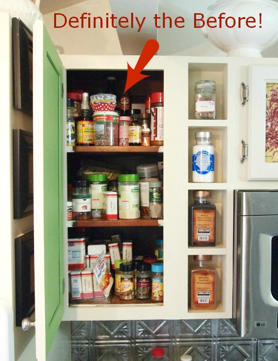 Organize best sale spice cabinet