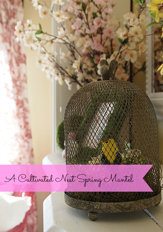 decorating your mantel for spring