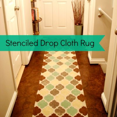 how to make a drop cloth rug