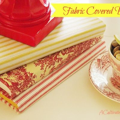 DIY fabric covered books