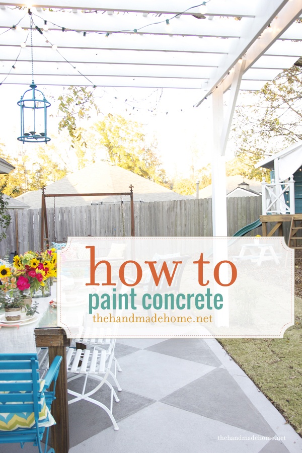 Diy Saturday Painted Concrete Patio A Cultivated Nest